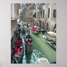 Venice Italy Gondolas Poster