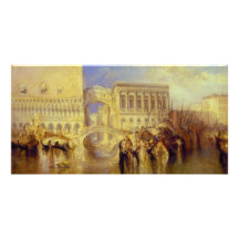 Venice, the Bridge of Sighs by J. M. W. Turner Photo Greeting Card