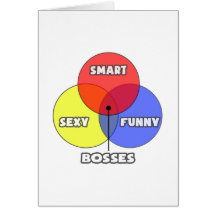 Venn Diagram .. Bosses Greeting Card