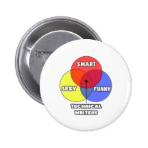 Venn Diagram .. Technical Writers Buttons