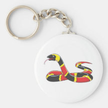 Venomous Eastern Coral Snake Key Chains