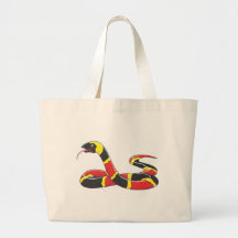 Venomous Eastern Coral Snake Tote Bag