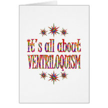 VENTRILOQUISM GREETING CARD