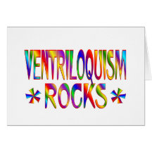 Ventriloquism Rocks Greeting Cards