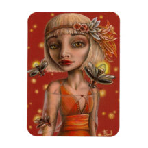 Venus and Fireflies Vinyl Magnet