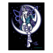 Venus Moon Celestial Fairy Fantasy Postcard
