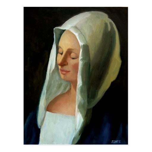 VERMEER'S LADY WEIGHING GOLD POSTCARDS