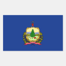 Vermont State Flag, United States Stickers