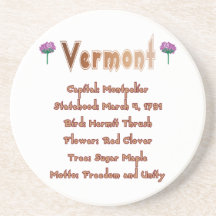 Vermont State Info Coaster