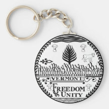 Vermont State Seal Keychain