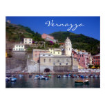 vernazza church postcard