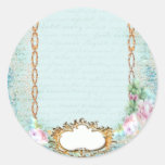 Versailles Pink Roses n Lace Sticker