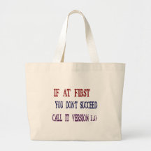 Version 1.0 canvas bag