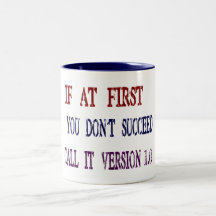 Version 1.0 mug