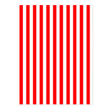 Vertical Red & White Stripes Postcards