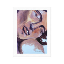 VERY AT PEACE by CR SINCLAIR Stretched Canvas Prints