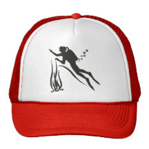 Very Funny SCUBA Diver Mesh Hat