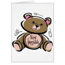 Very Huggable Teddy Bear Cards