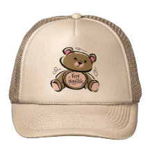 Very Huggable Teddy Bear Mesh Hats