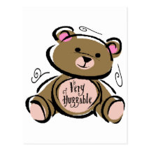 Very Huggable Teddy Bear Post Cards