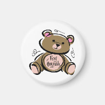 Very Huggable Teddy Bear Refrigerator Magnets