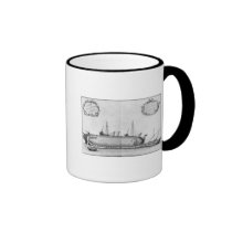 Vessel lying on its hull mugs