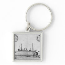 Vessel lying on its hull keychains