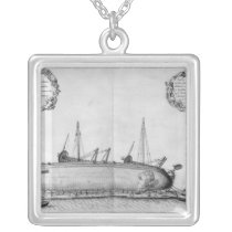 Vessel lying on its hull necklaces