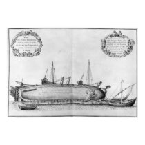 Vessel lying on its hull posters