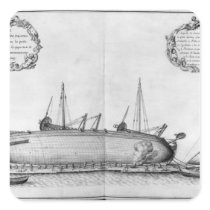 Vessel lying on its hull stickers