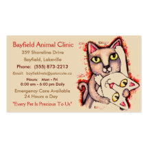 Veterinarian / Cat Lover's Business Cards