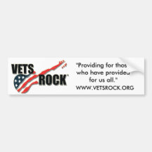 VETS ROCK BUMPER STICKER