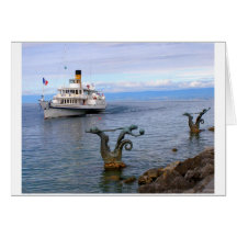 Vevey Paddle boat, Lake Geneva 97 Cards
