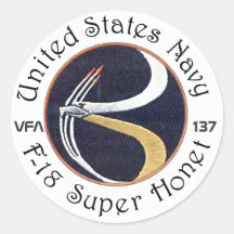 VFA-137 KESTRELS ROUND STICKERS