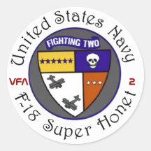 VFA-2 BOUNTY HUNTERS ROUND STICKER