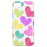 Vibrant hearts iPhone 5 Case