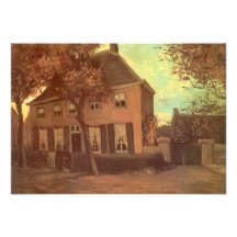 Vicarage at Nuenen by van Gogh, Change of Address Custom Invite