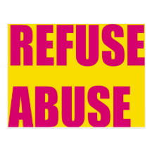 Victims of abuse postcards