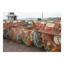Victoria, Prince Edward Island. Crab pots Art Photo