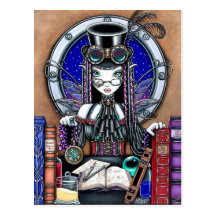Victoria Steam Punk Faerie Postcard
