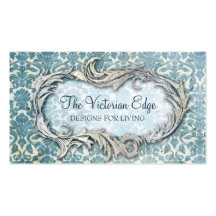 Victorian Aesthetic Damask Business Card