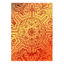 Victorian Arabesque, IDALIS - Sunset Business Card Template