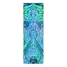 Victorian Arabesque, KASBAH - Teal & Aqua Business Card Template
