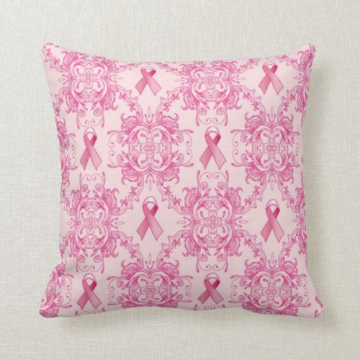 Victorian Breast Cancer Awareness Pillow Zazzle