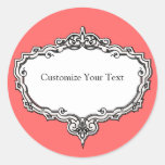 Victorian Frame Print Customisable Sticker