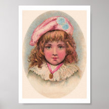 Victorian French Child Portrait Art Print