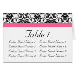 Victorian Fuchsia Pink and White Damask Cards