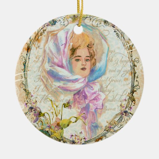 Victorian Girl Christmas Ornament