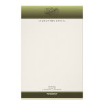 Victorian Olive Green Customised Stationery