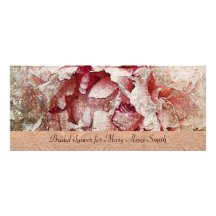 Victorian Pink peony Bridal Shower invitation